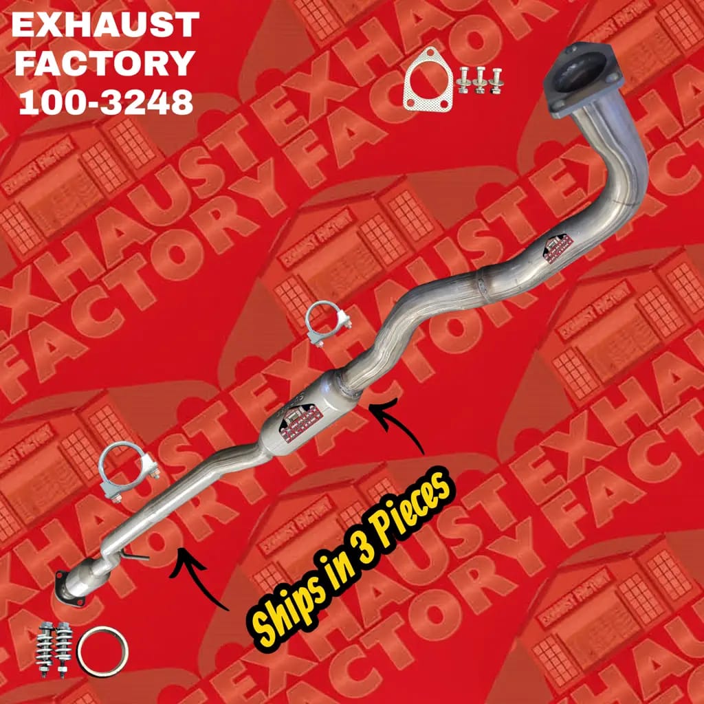 100-3248 CATALYTIC CONVERTER RESONATOR PIPE FITS 2007-2013 MITSUBISHI OUTLANDER 3.0L ENG thumbnail 2