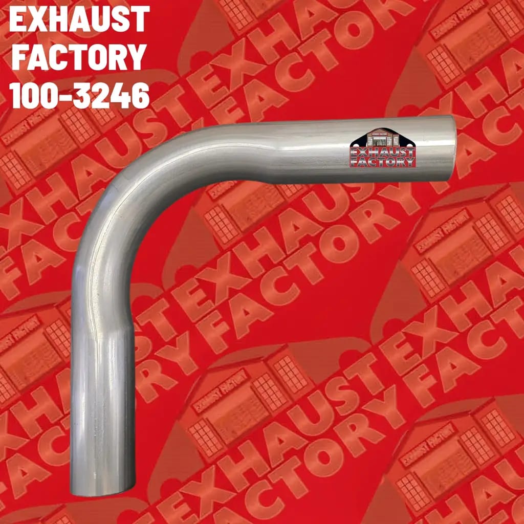 100-3246 90 DEGREE BEND PERFORMANCE EXHAUST PIPE 2.25 Inch (2.25") 409 STAINLESS STEEL