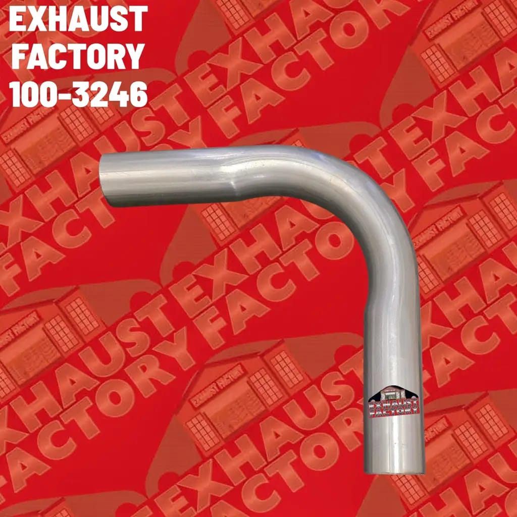 100-3246 90 DEGREE BEND PERFORMANCE EXHAUST PIPE 2.25 Inch (2.25") 409 STAINLESS STEEL