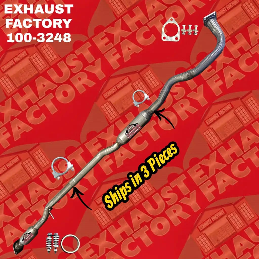 100-3248/3060 CATALYTIC CONVERTER RESONATOR PIPE & MUFFLER ASSEMBLY FITS 2007-2013 MITSUBISHI OUTLANDER 3.0L ENG