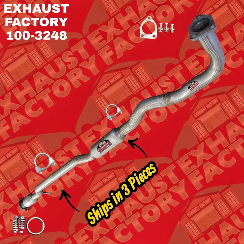100-3248/3060 CATALYTIC CONVERTER RESONATOR PIPE & MUFFLER ASSEMBLY FITS 2007-2013 MITSUBISHI OUTLANDER 3.0L ENG