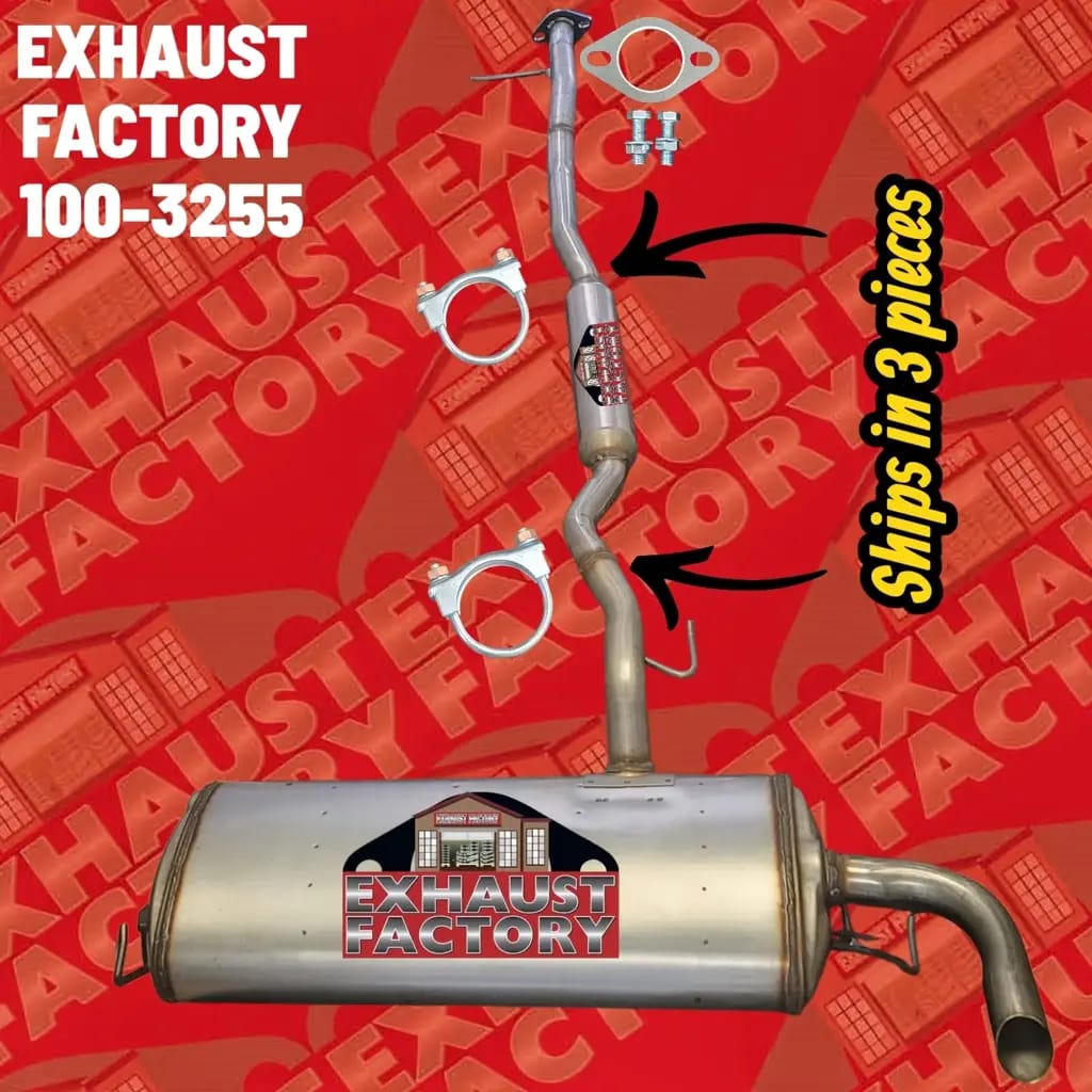 100-3255 REAR MUFFLER AND RESONATOR PIPE FITS 2017-2022 NISSAN ROGUE SPORT 2.0L ENG