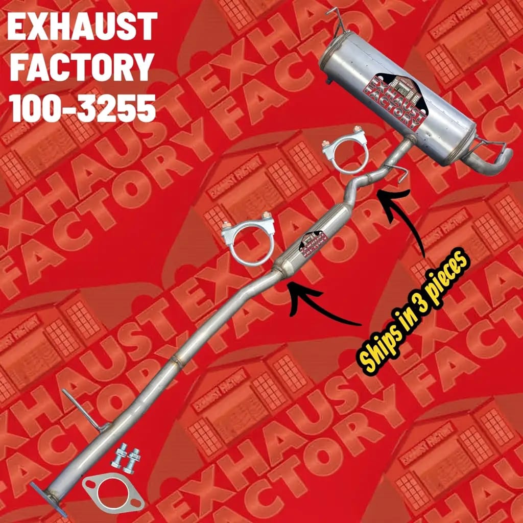 100-3255 REAR MUFFLER AND RESONATOR PIPE FITS 2017-2022 NISSAN ROGUE SPORT 2.0L ENG