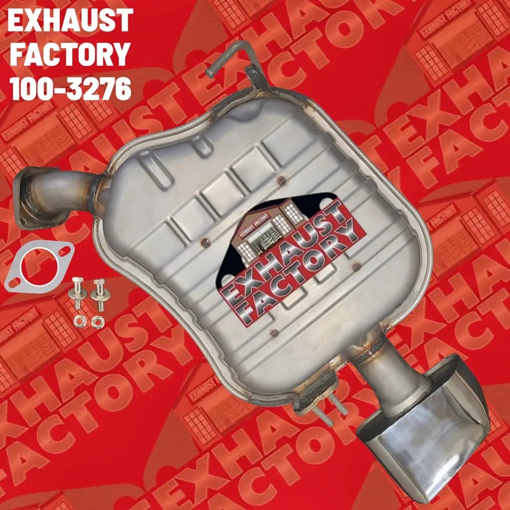 100-3276 REAR MUFFLER ASSEMBLY FITS 2019-2020 HYUNDAI SANTA FE 2.0L ENG STAINLESS STEEL (2.0L Eng)