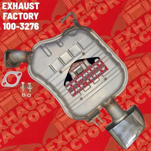 100-3276 REAR MUFFLER ASSEMBLY FITS 2019-2020 HYUNDAI SANTA FE 2.0L ENG STAINLESS STEEL (2.0L Eng)