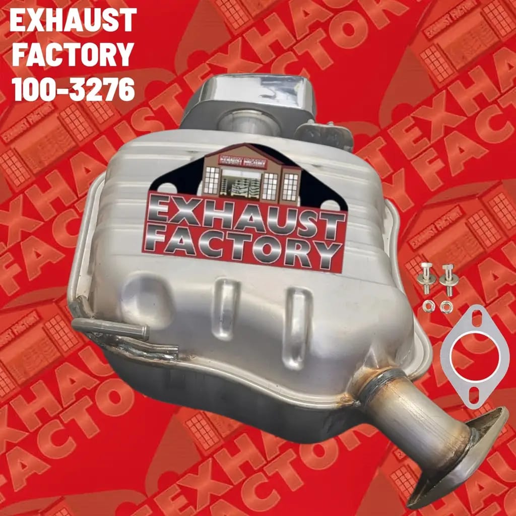 100-3276 REAR MUFFLER ASSEMBLY FITS 2019-2020 HYUNDAI SANTA FE 2.0L ENG STAINLESS STEEL (2.0L Eng)