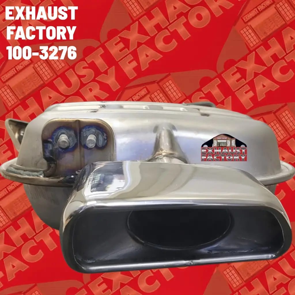 100-3276 REAR MUFFLER ASSEMBLY FITS 2019-2020 HYUNDAI SANTA FE 2.0L ENG STAINLESS STEEL (2.0L Eng)