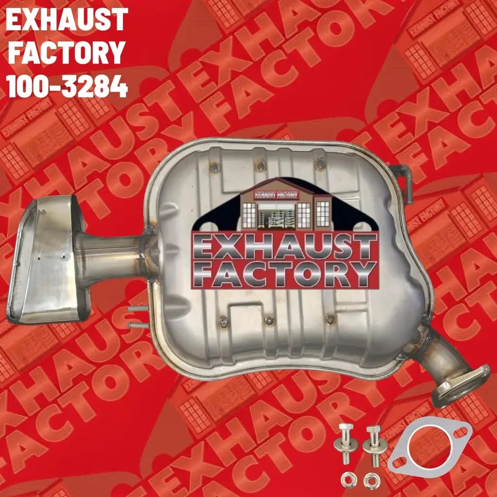 100-3284 REAR MUFFLER ASSEMBLY FITS 2019-2020 HYUNDAI SANTA FE 2.4L ENG STAINLESS STEEL (2.4L Eng)
