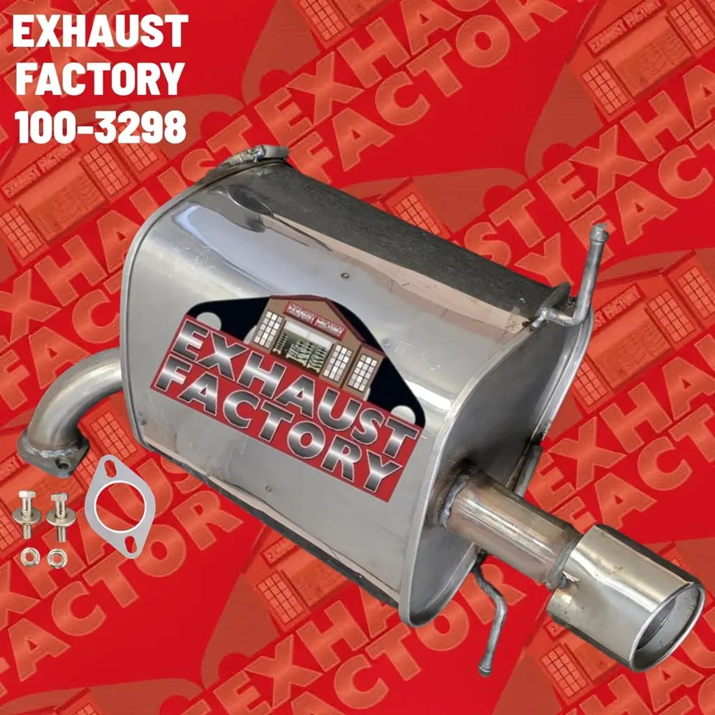100-3298/3304 REAR DRIVER & PASSENGER SIDE MUFFLER ASSEMBLY FITS 2019-2025 SUBARU ASCENT 2.4L ENG