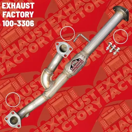 100-3306 FRONT EXHAUST FLEX Y PIPE FITS 2010-2013 ACURA ZDX 3.7L ENG