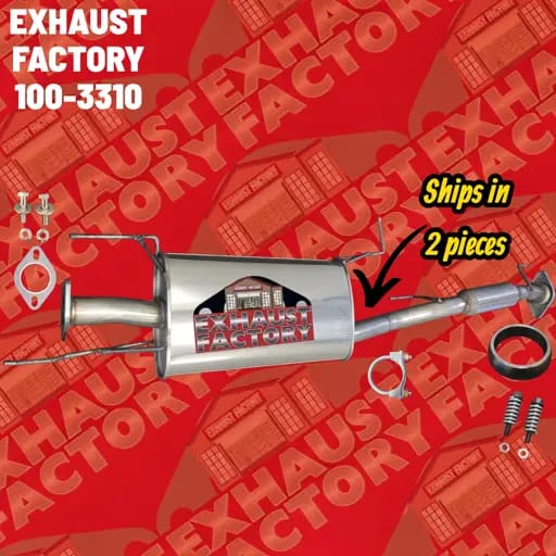 100-3310 MID MUFFLER ASSEMBLY FITS 2017-2020 INFINITI QX60 3.5L ENG V6 STAINLESS STEEL