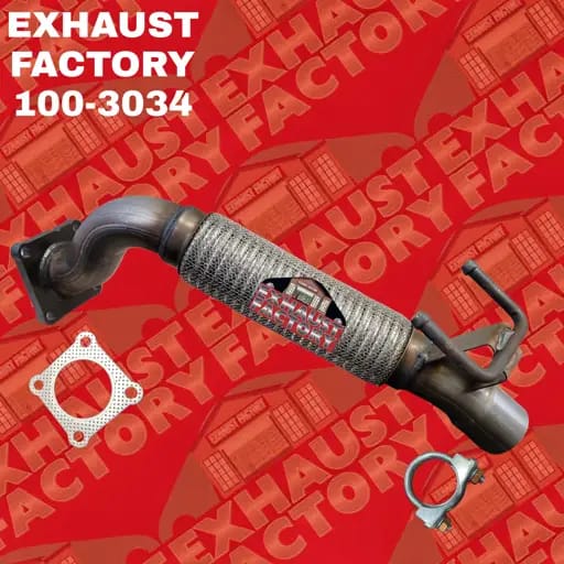 2007-2010 Volkswagen Golf City 2.0L Engine, Stainless Steel Front Exhaust Flex Pipe 100-3034