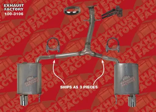 2006-2013 Lexus IS250 2.5L Engine, Stainless Steel Muffler Assembly 100-3106