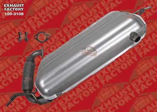 2008-2015 Smart Fortwo 1.0L Engine, Stainless Steel Muffler Assembly 100-3108