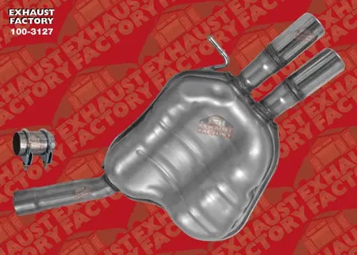 2014-2018 Volkswagen Jetta 1.8L Engine, Stainless Steel Muffler Assembly 100-3127
