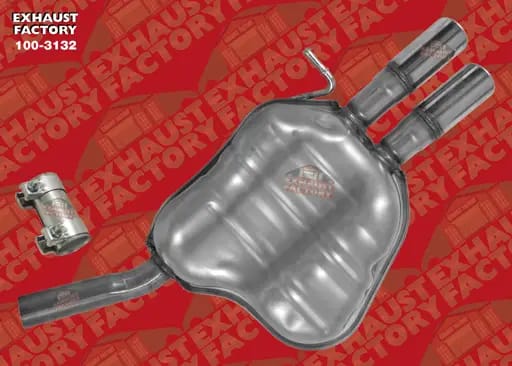 2011-2018 Volkswagen Jetta 2.0L Engine, Stainless Steel Muffler Assembly 100-3132