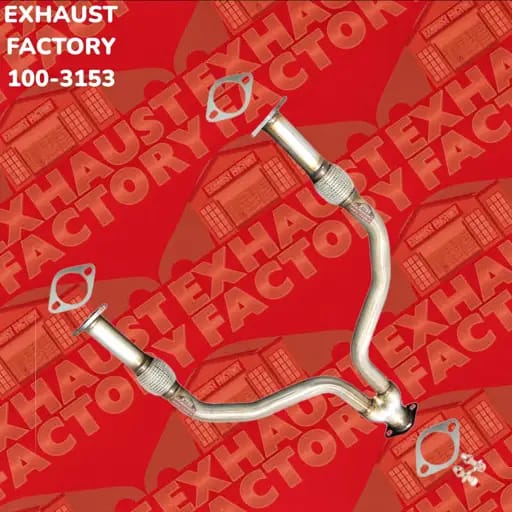 2014-2015 Infiniti Q60 3.7L Engine, Stainless Steel Front Exhaust Flex Y Pipe 100-3153-181