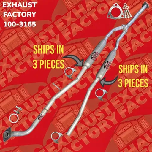 2010-2011 Honda Accord Crosstour 3.5L Engine, Mid Resonator Pipe Assembly 100-3165
