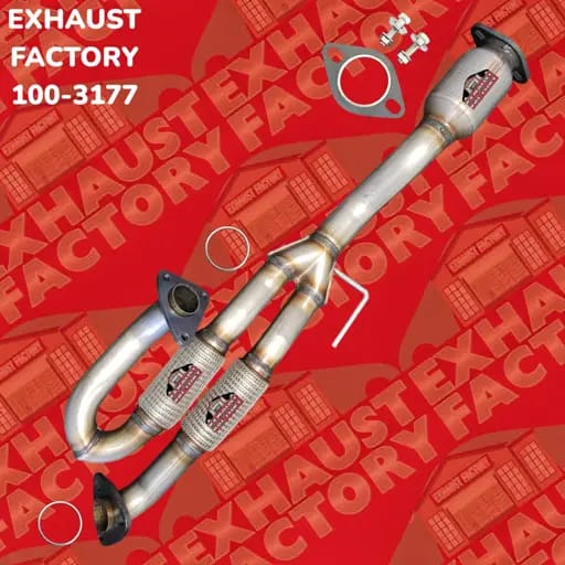 2009-2014 Nissan Maxima 3.5L Engine, Stainless Steel Front Y Pipe Catalytic Converter 100-3177