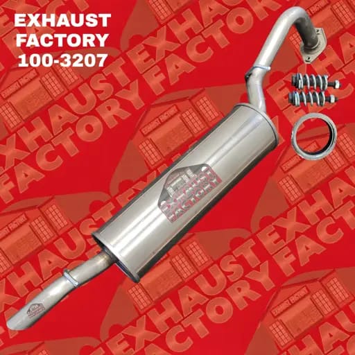 2007-2011 Toyota Yaris 1.5L (4-Door Sedan) Engine, Stainless Steel Muffler Assembly 100-3207