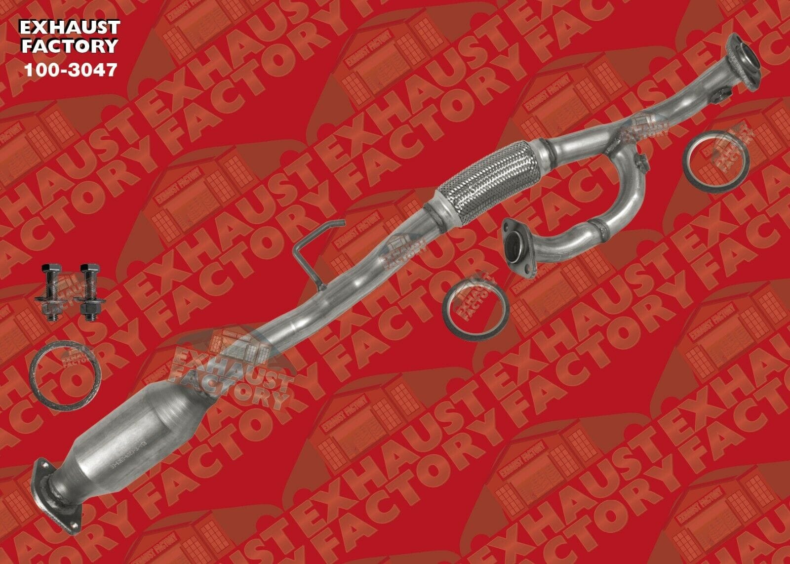 2004-2006 Toyota Camry 3.3L Engine, Front Exhaust Flex Y Pipe Catalytic Converter 100-3047-22