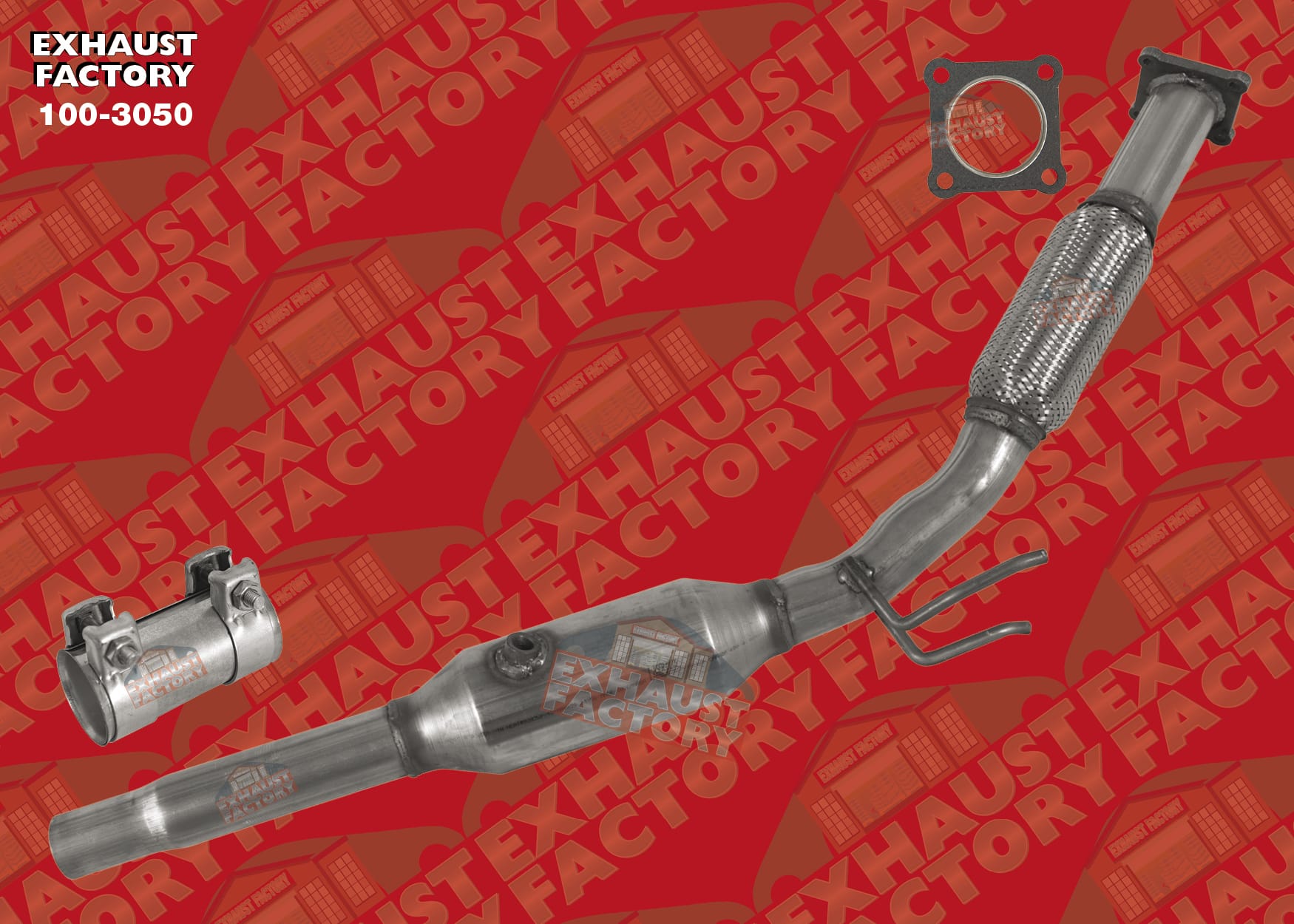 2011-2015 Volkswagen Jetta 2.0L Engine, Front Flex Pipe Catalytic Converter 100-3050