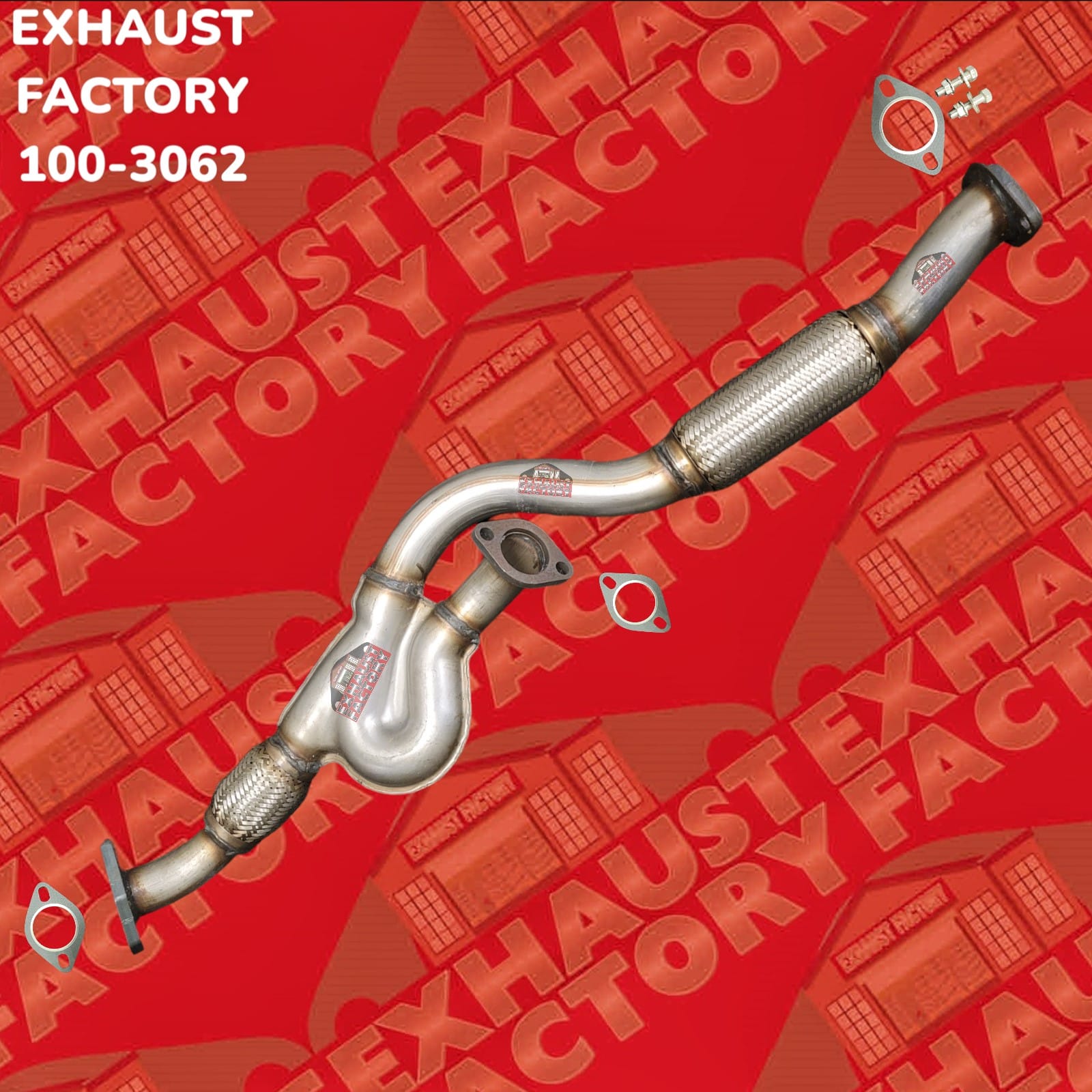 2005-2008 Hyundai Tucson 2.7L Engine, Stainless Steel Front Exhaust Flex Pipe 100-3062