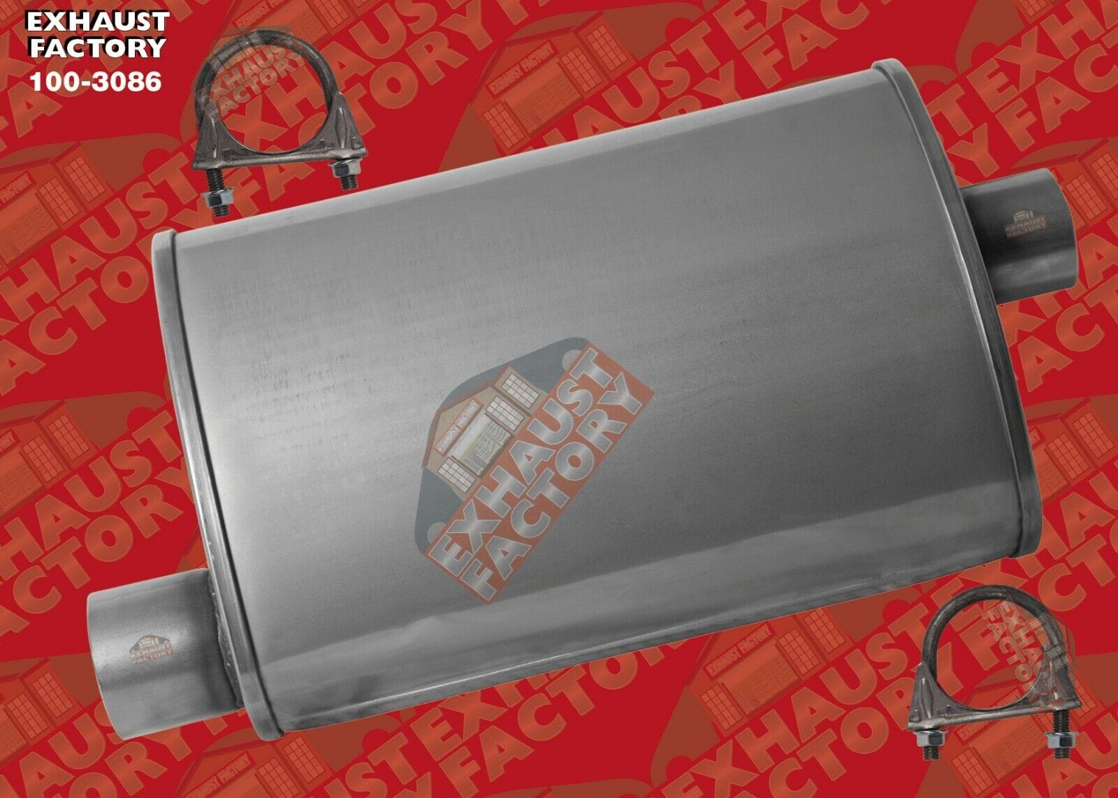 2010-2017 GMC Terrain 2.4L Engine, Stainless Steel Muffler Assembly 100-3086-96