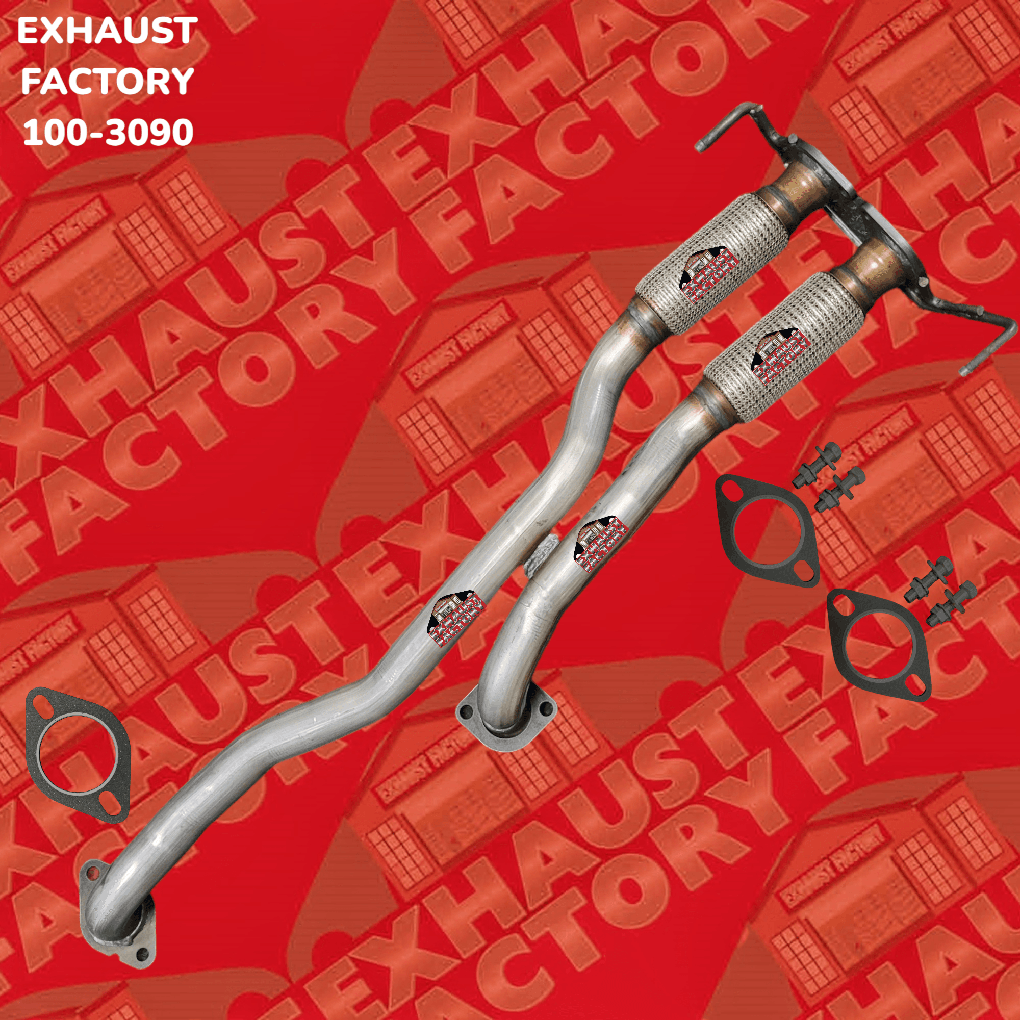 2011-2014 Ford Edge 3.7L Engine, Stainless Steel Front Exhaust Flex Pipe 100-3090