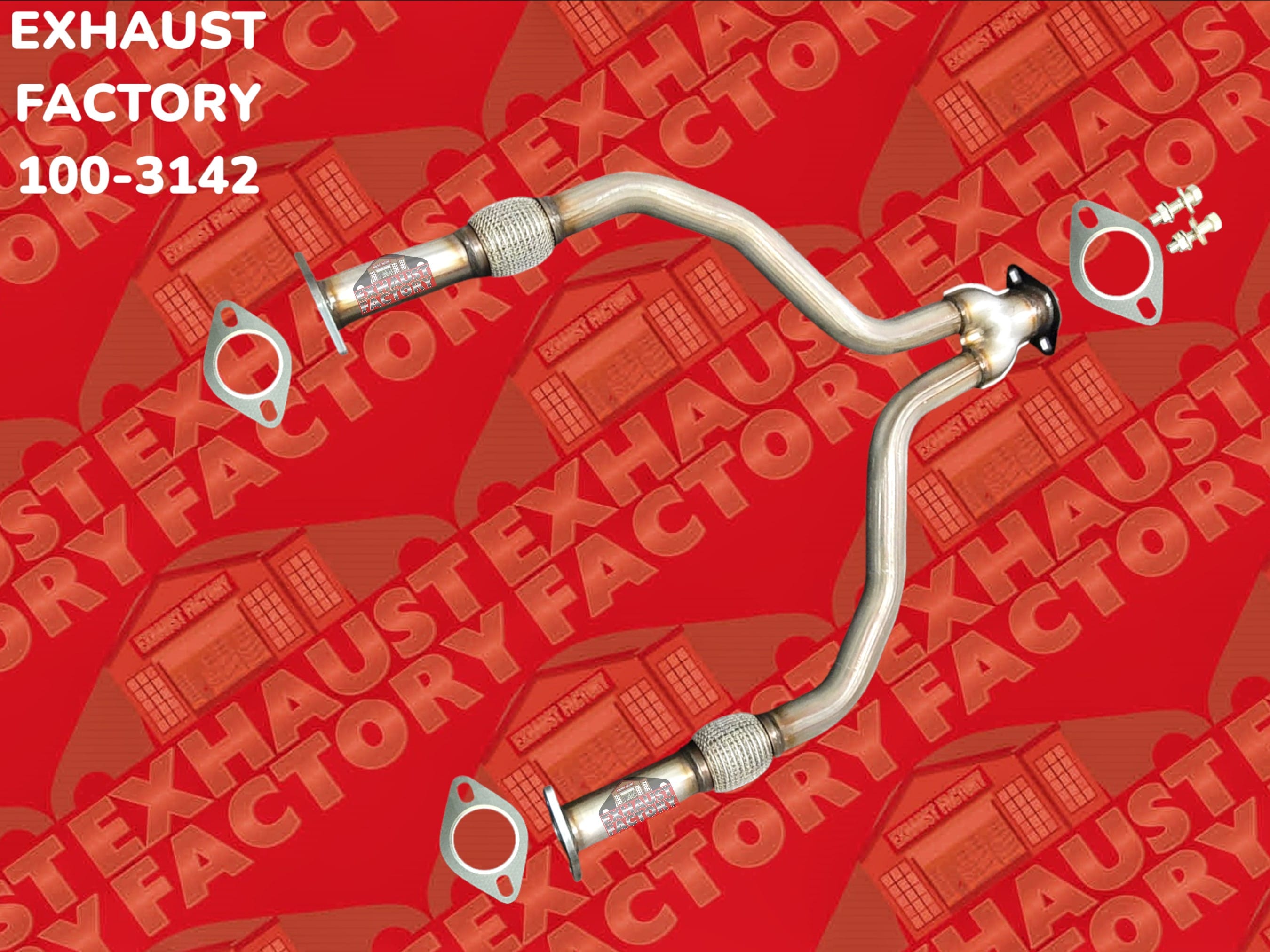 2007-2008 Infiniti G35 3.5L Engine, Stainless Steel Front Exhaust Flex Y Pipe 100-3142-164