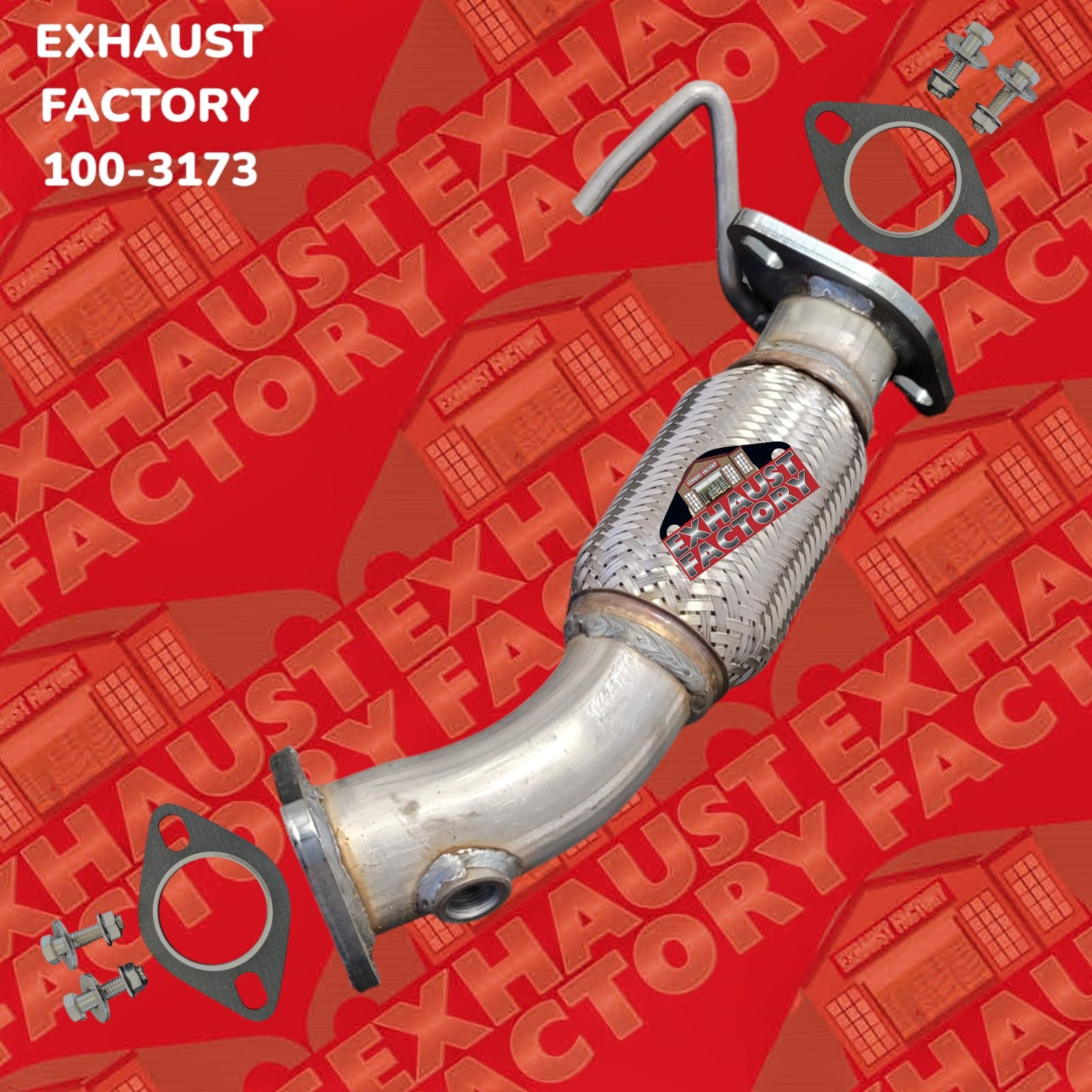 2017-2018 Kia Forte 2.0L (LX Federal Emmision) Engine, Front Exhaust Flex Pipe 100-3173