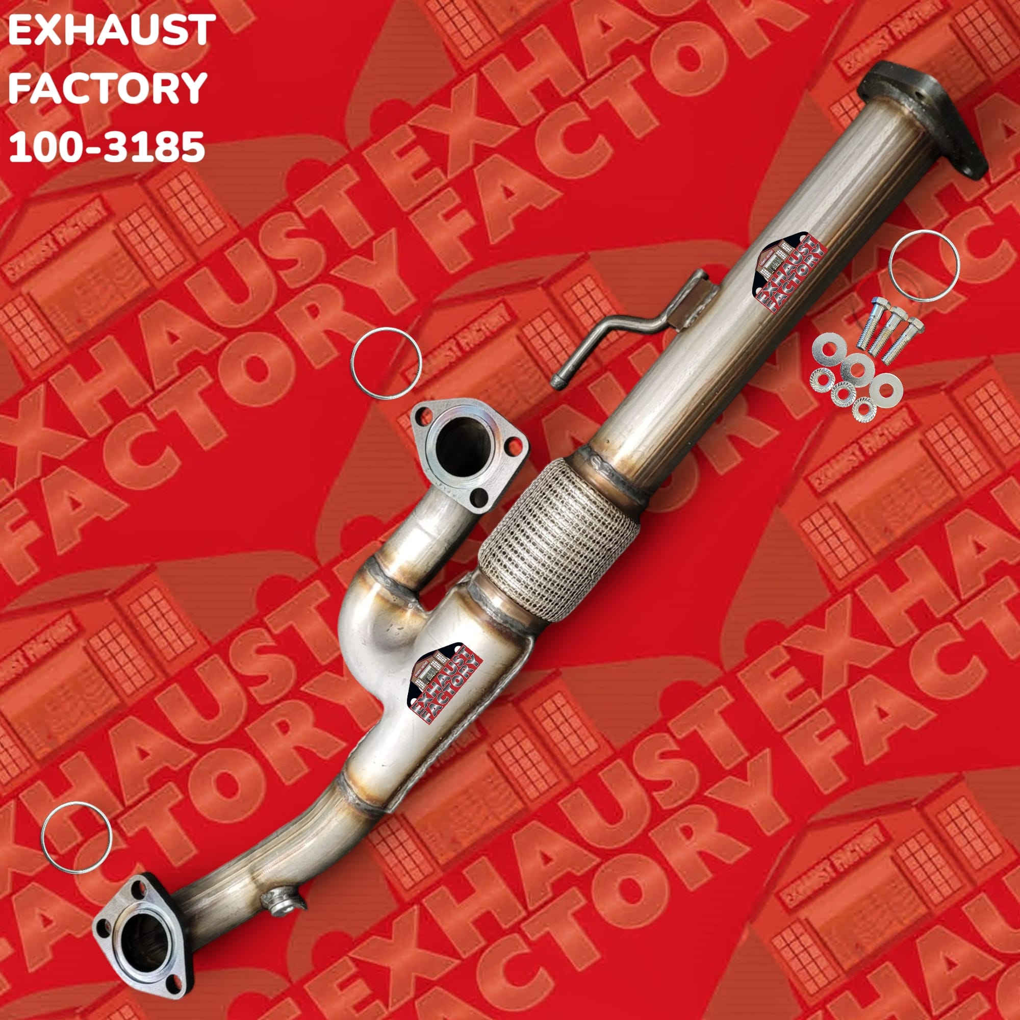 2009-2015 Honda Pilot 3.5L Engine, Stainless Steel Exhaust Flex Pipe 100-3185-280