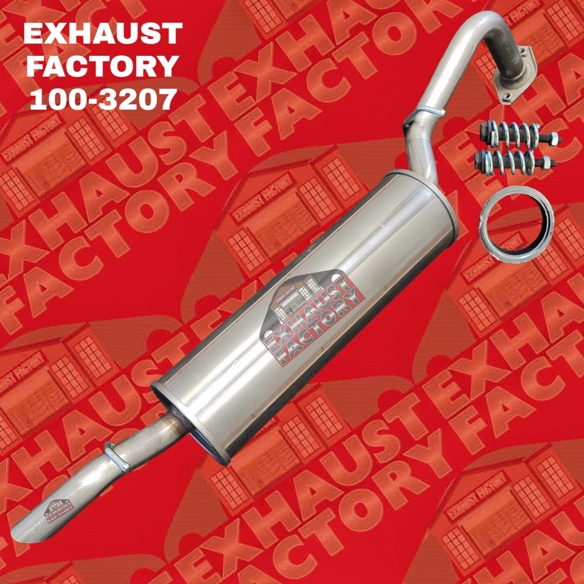 2007-2011 Toyota Yaris 1.5L (4-Door Sedan) Engine, Stainless Steel Muffler Assembly 100-3207