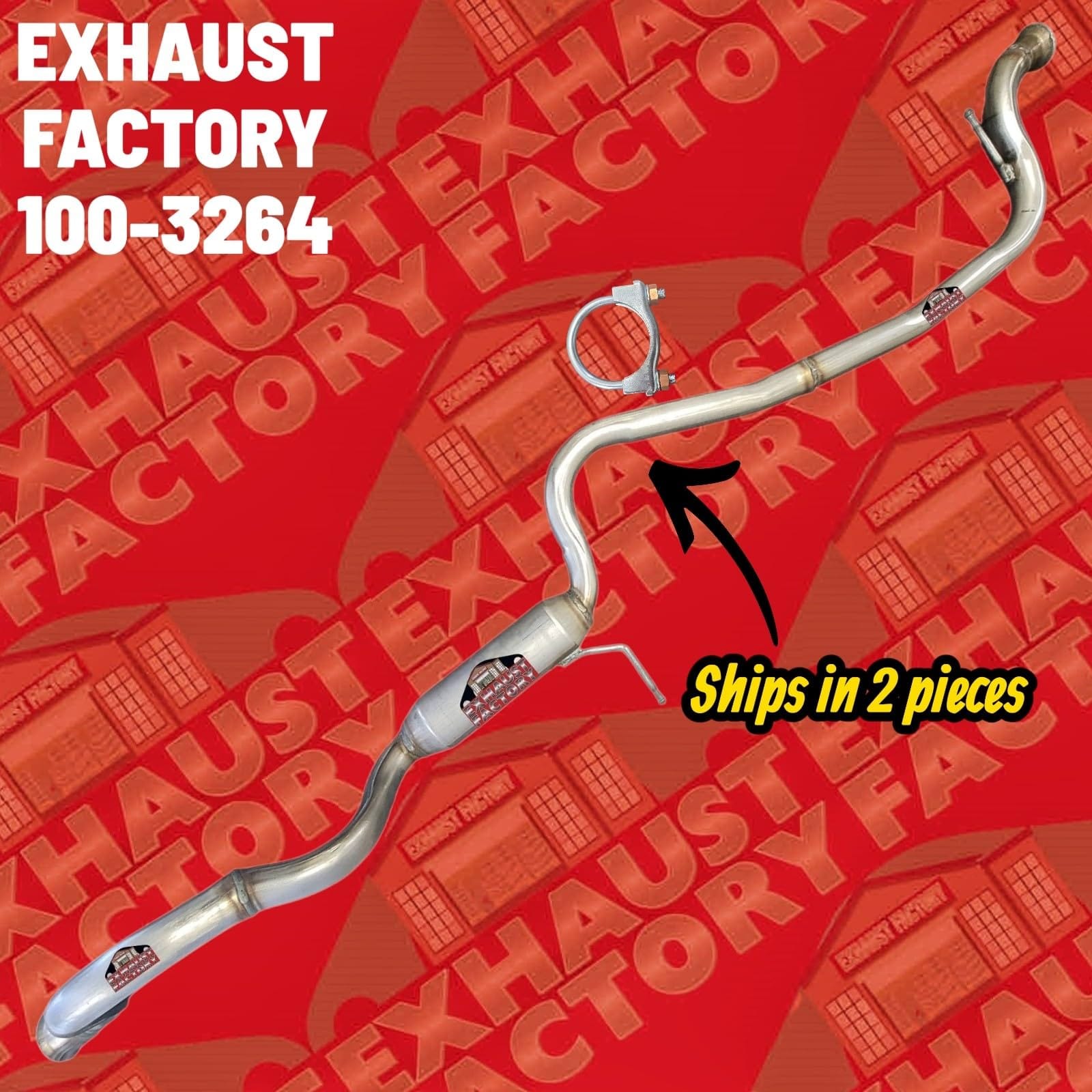 100-3264 MID RESONATOR PIPE FITS 2018-2022 FORD ECOSPORT 2.0L ENG "AWD"