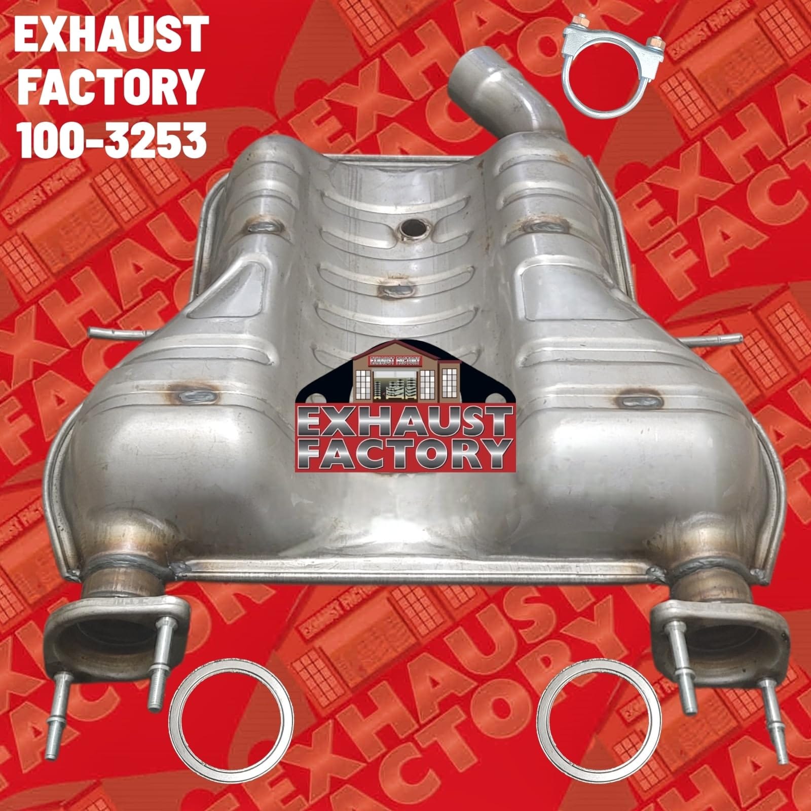 100-3253 MID MUFFLER ASSEMBLY FITS 2011-2020 JEEP GRAND CHEROKEE 3.6L ENG