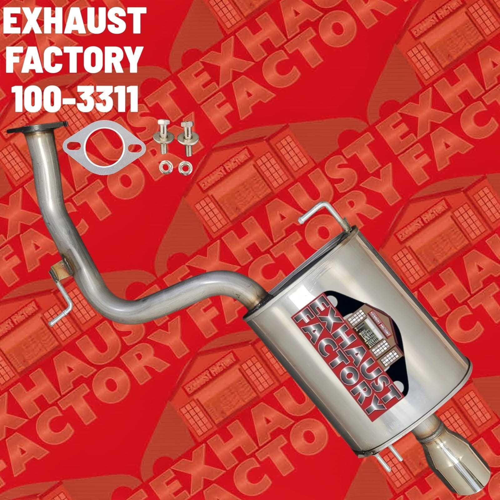 100-3311 REAR MUFFLER ASSEMBLY FITS 2016-2018 KIA SORENTO 2.0L ENG "NON-SPORT PACKAGE" (Front Wheel Drive)