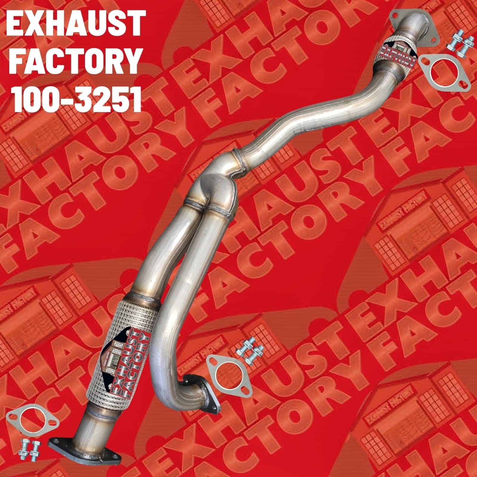 100-3251 FRONT EXHAUST FLEX Y PIPE FITS 2009-2017 BUICK ENCLAVE 3.6L ENG