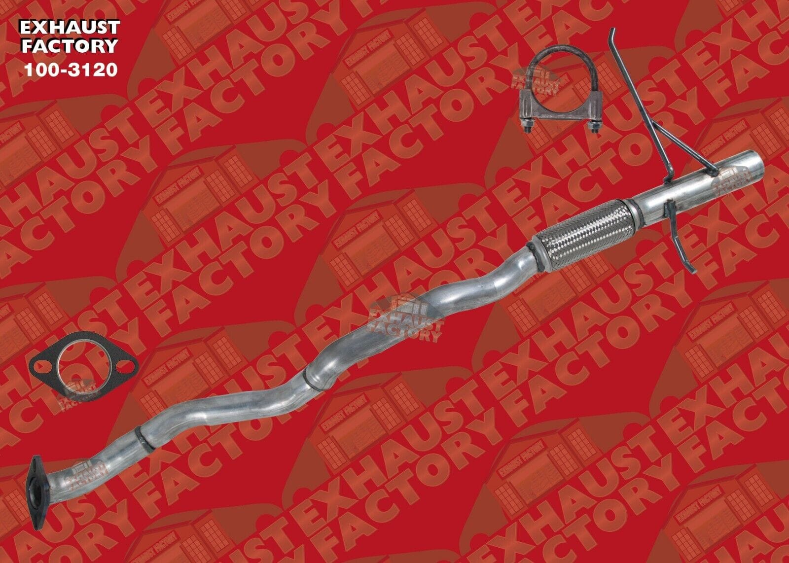 2014-2017 Jeep Cherokee 2.4L Engine, Front Exhaust Flex Pipe 100-3120