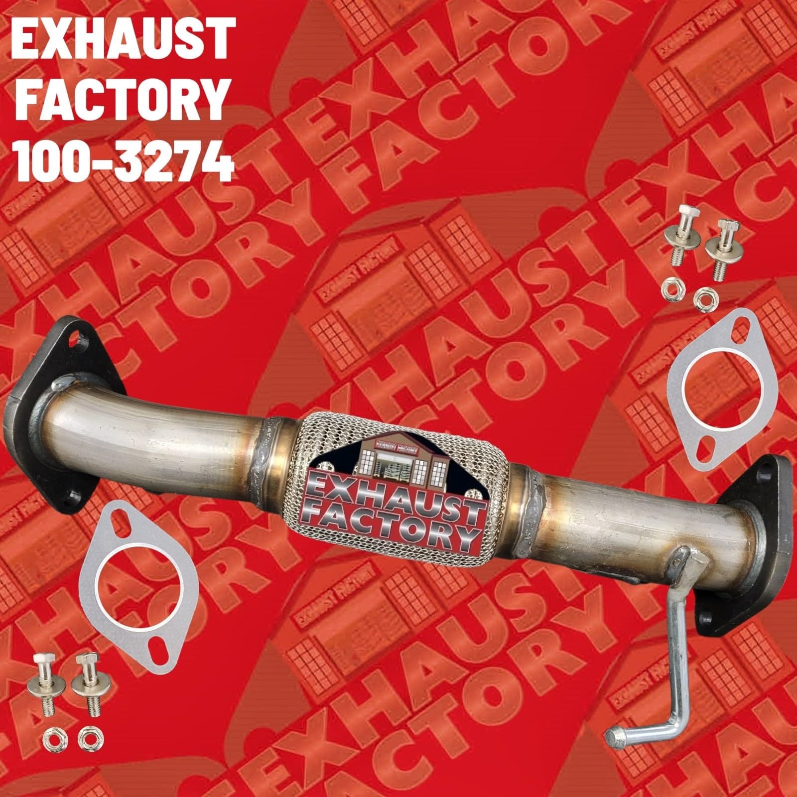 100-3274 FRONT EXHAUST FLEX PIPE FITS 2010-2013 HYUNDAI TUCSON 2.4L ENG |2011-2016 KIA SPORTAGE 2.4L ENG | 2011-2013 HYUNDAI TUCSON 2.0L ENG