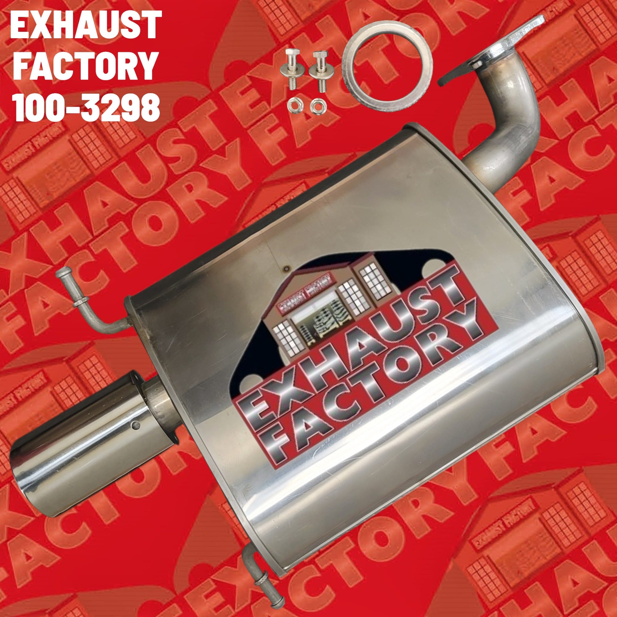 100-3298 RIGHT SIDE MUFFLER FITS 2019-2025 SUBARU ASCENT 2.4L STAINLESS STEEL
