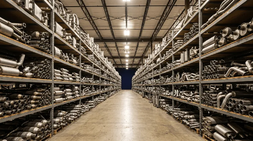 Exhaust Factory warehouse, fully stocked
